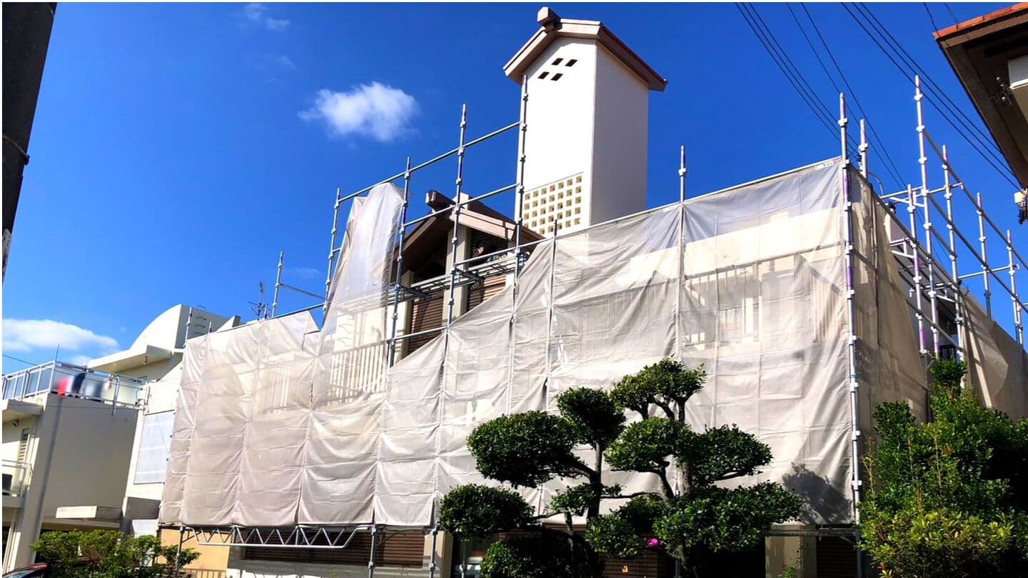 那覇市 瓦屋根防水2